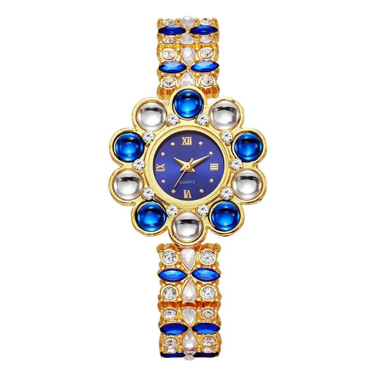 Flower Rhinestone Watch Coco & Dee