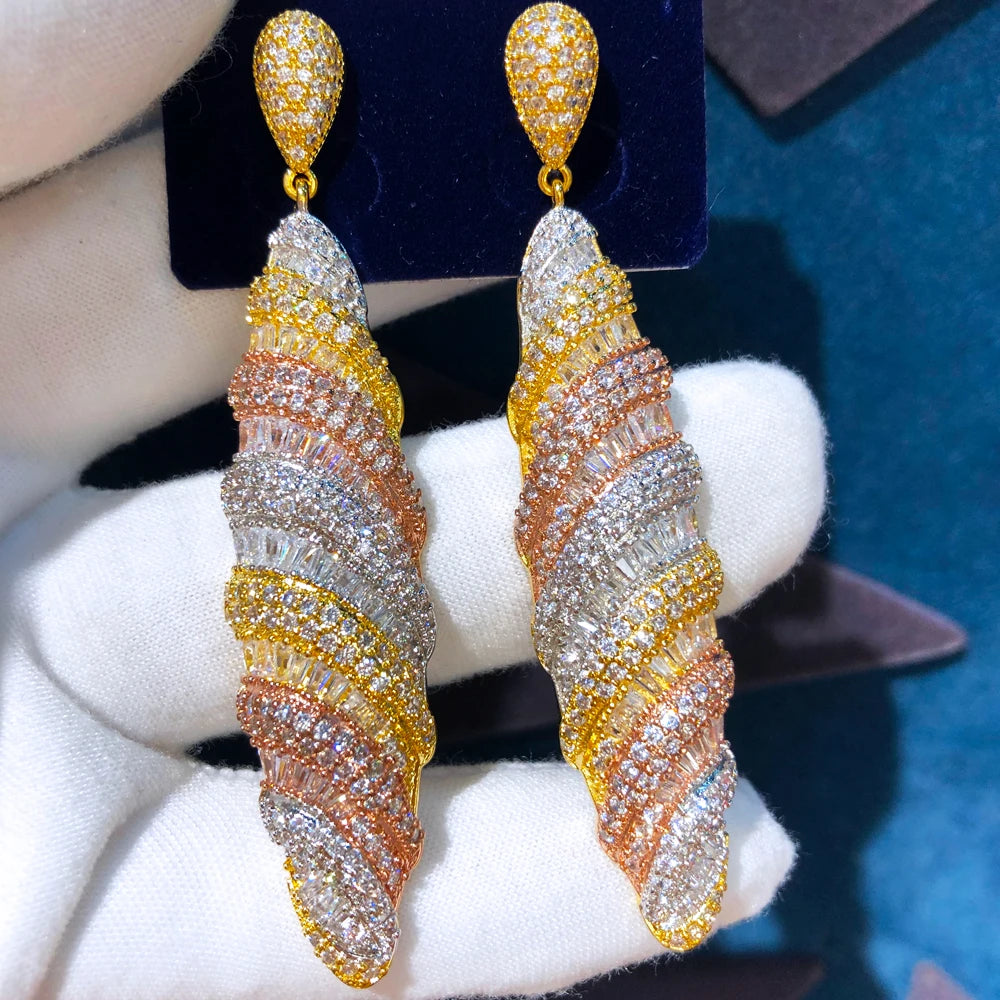 Scallop Drop Earrings