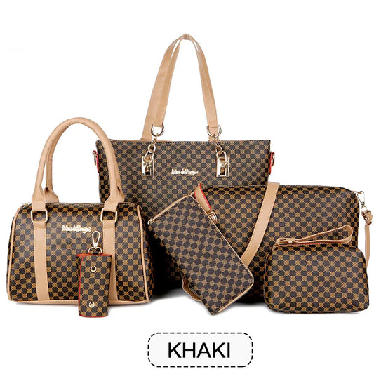 Crystal Elegance 6-Piece Handbag Set Coco & Dee