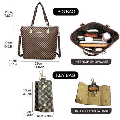 Crystal Elegance 6-Piece Handbag Set Coco & Dee