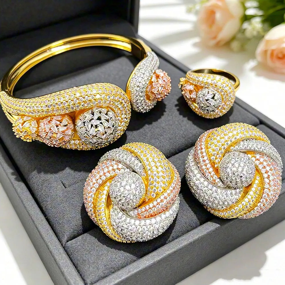 Imperial Beauty Bangle & Ring Set