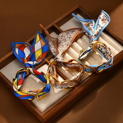 Silk Scarf Bracelet Coco & Dee