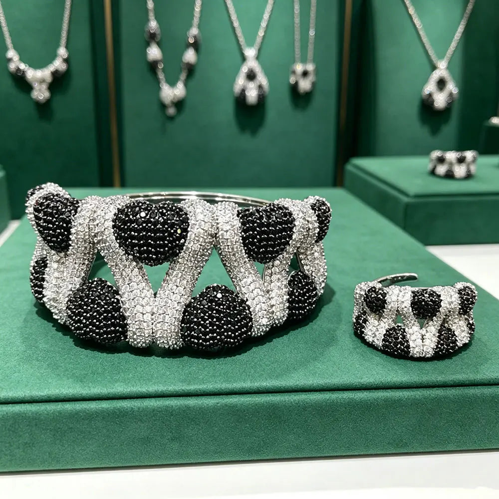 Crystal Harmony Bangle & Ring Set Coco & Dee