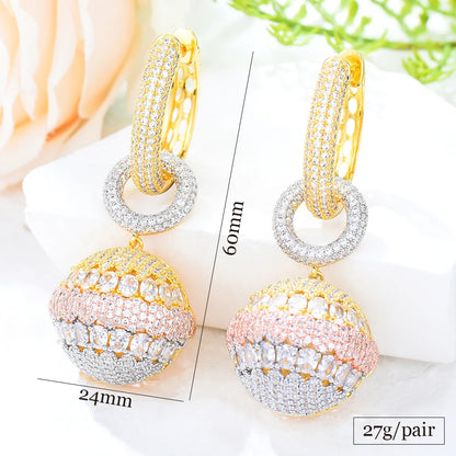 Round Drop Earrings Coco & Dee