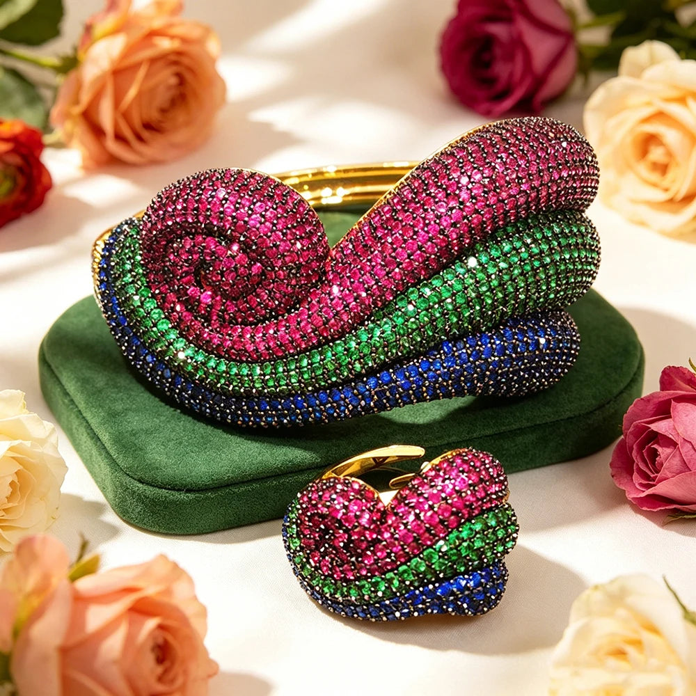 Sophia Bangle & Ring Set