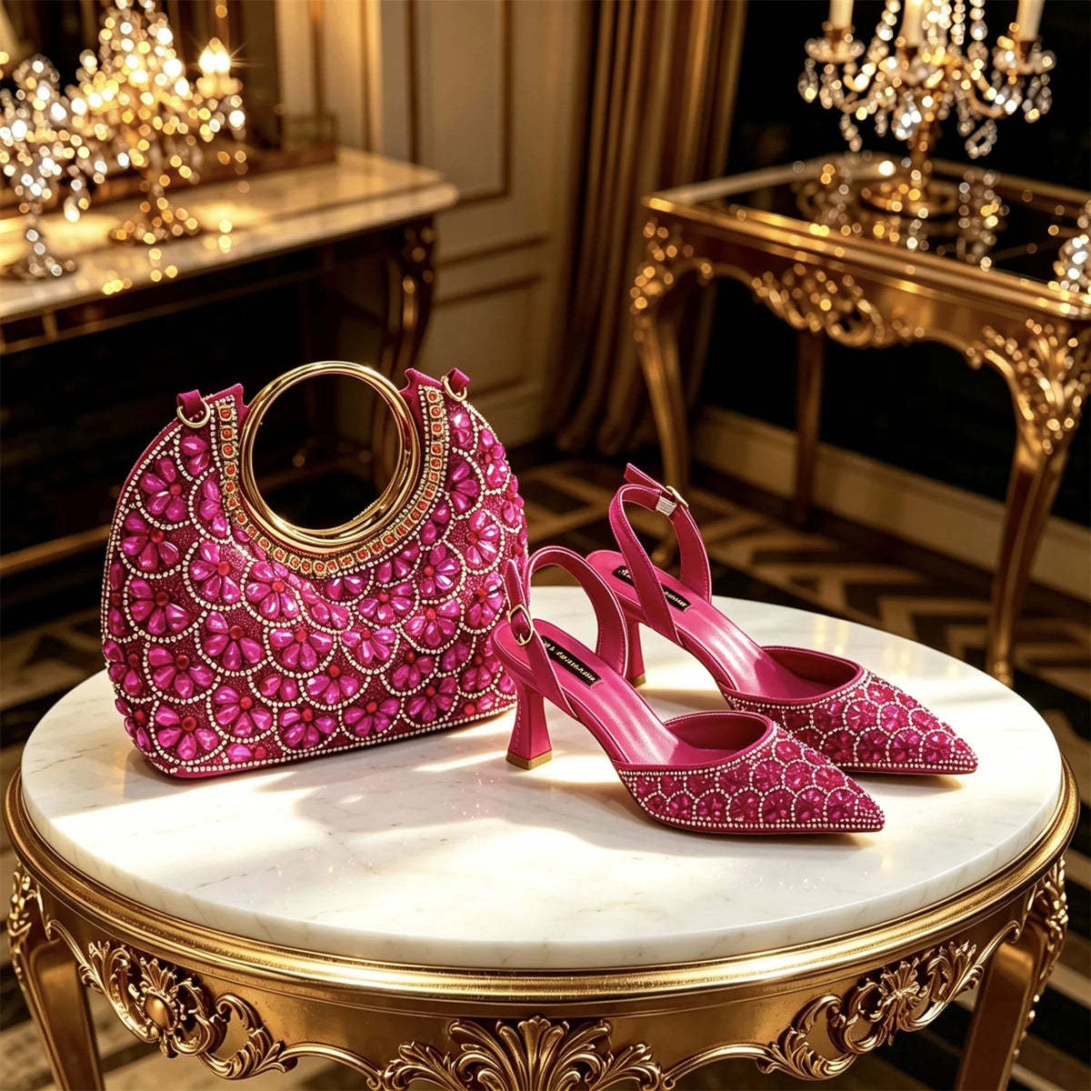 Dimple Shoe & Bag Set