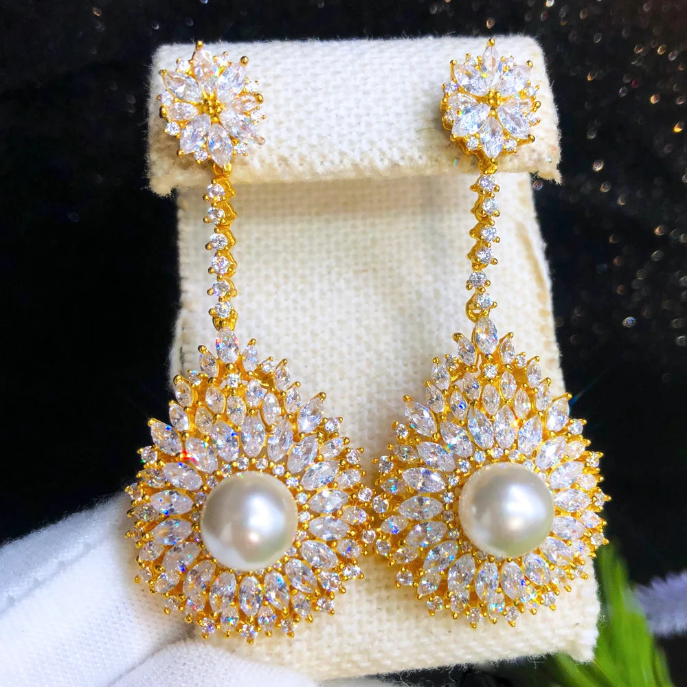 Sunflower Dangle Earrings