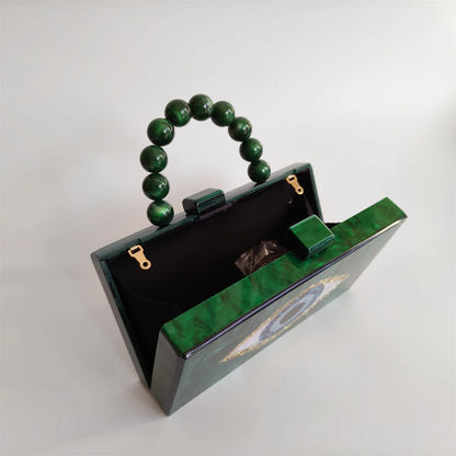 Marble Evil Eye Clutch