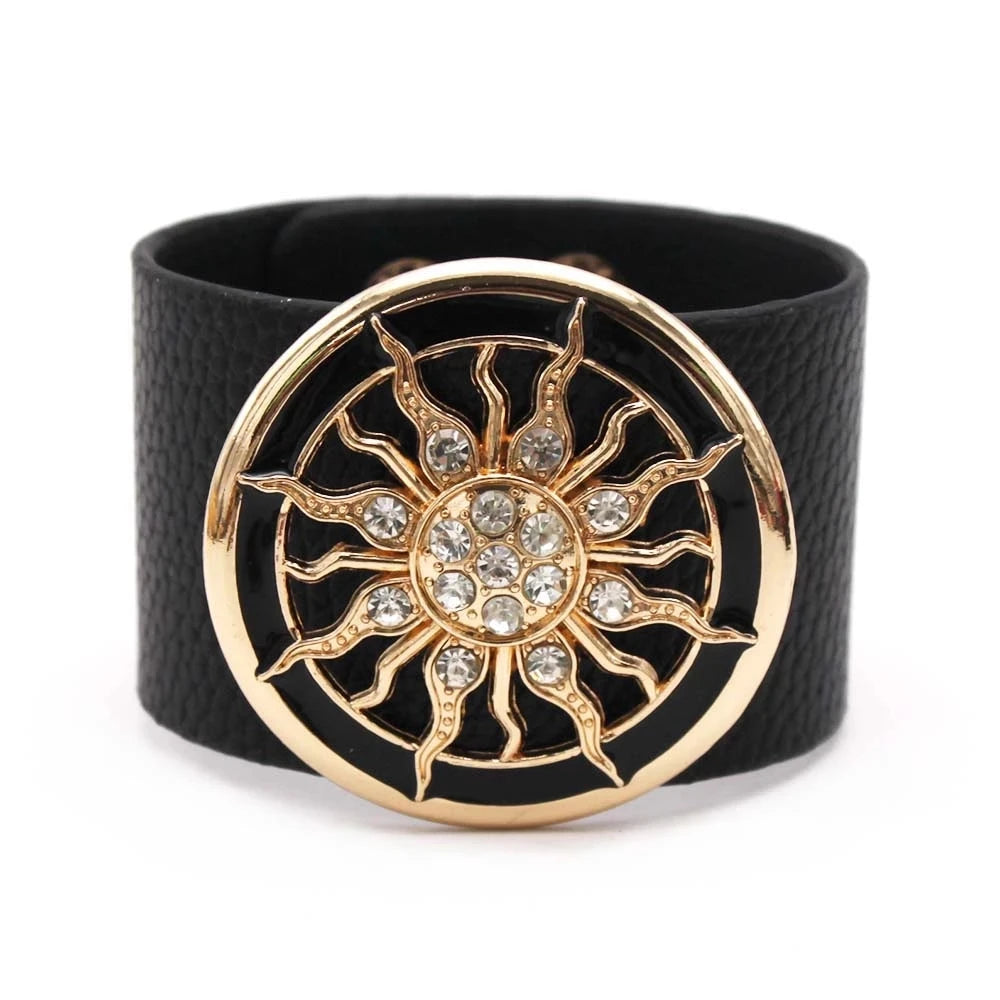 V Leather Bracelet Coco & Dee