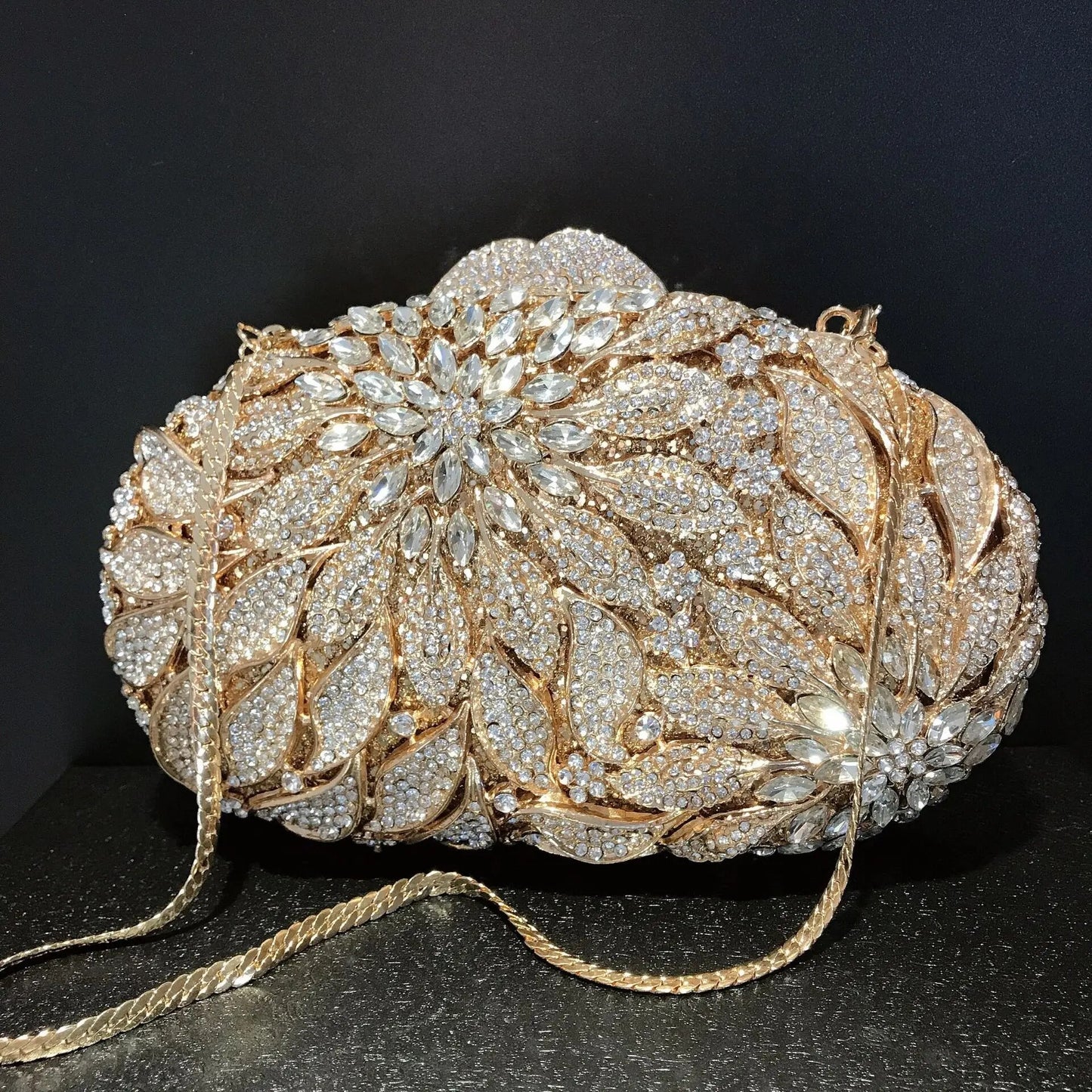 Gold Leaves Clutch