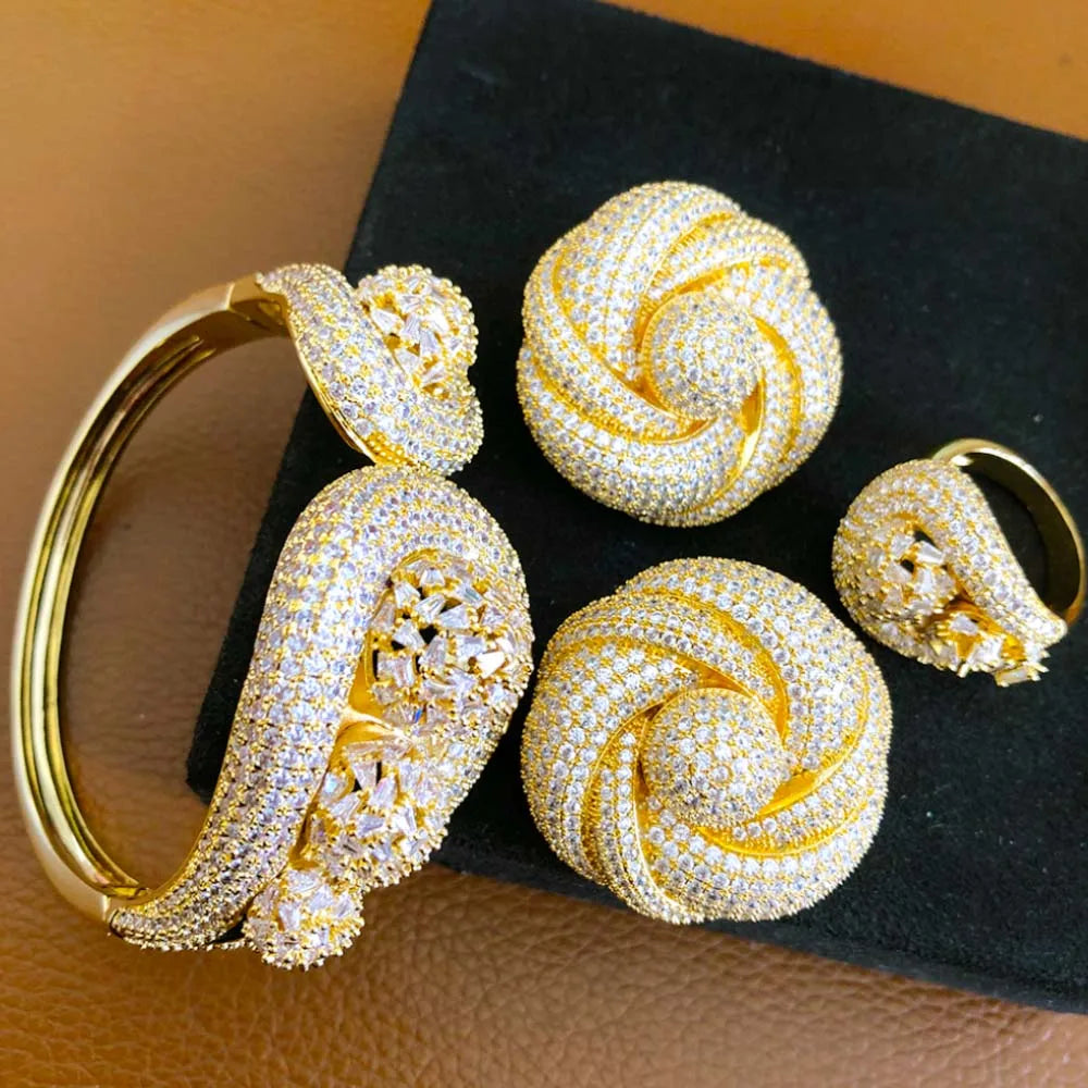 Imperial Beauty Bangle & Ring Set
