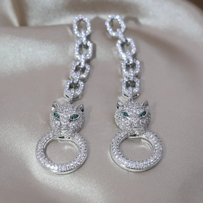 Leopard Pendant Earring Coco & Dee