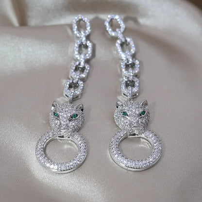 Leopard Pendant Earring Coco & Dee