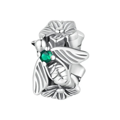 Silver Flower Charm Coco & Dee