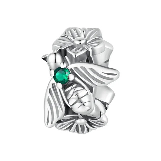 Silver Flower Charm Coco & Dee