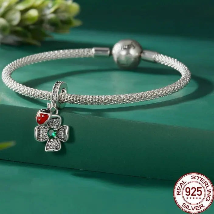 Silver Flower Charm Coco & Dee