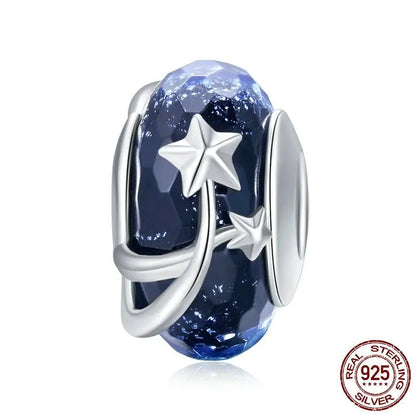 Silver Star Murano Glass Bead Coco & Dee