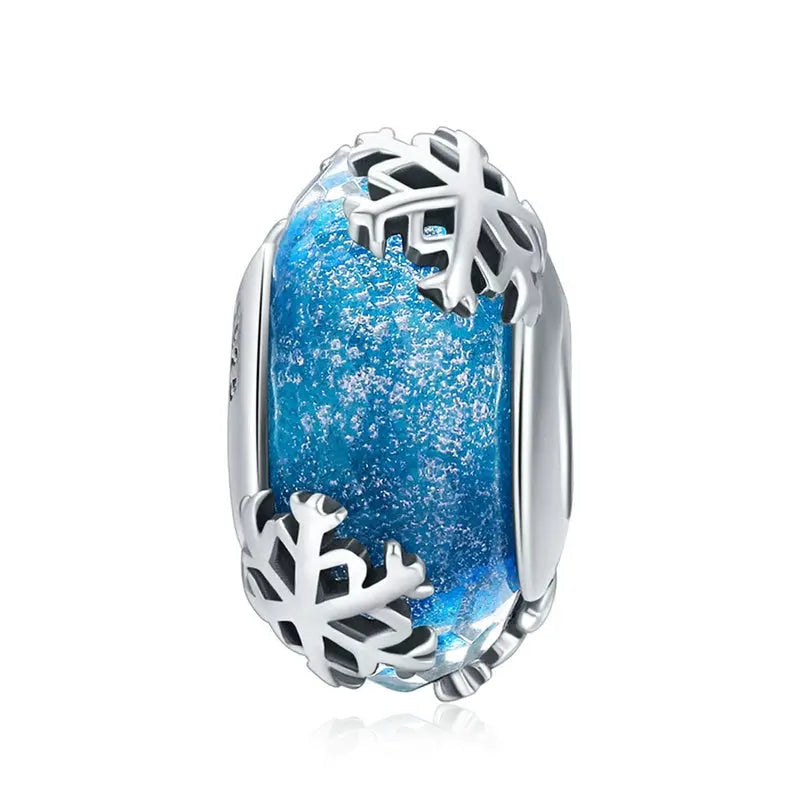 Silver Star Murano Glass Bead Coco & Dee