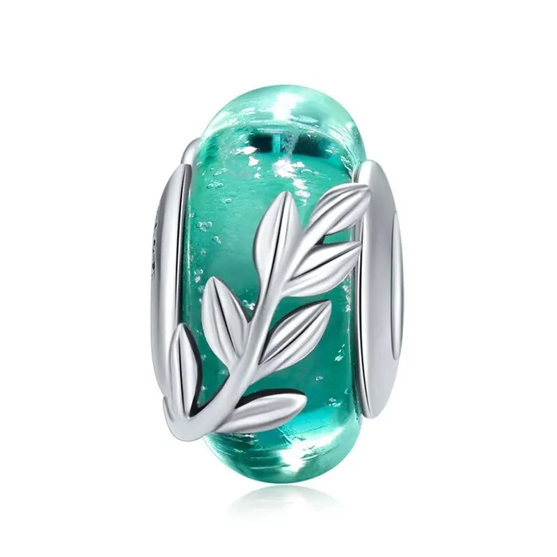 Silver Star Murano Glass Bead Coco & Dee