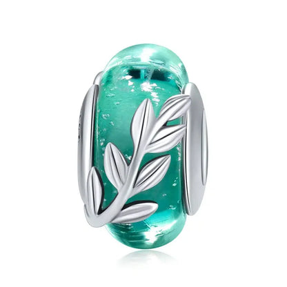 Silver Star Murano Glass Bead Coco & Dee