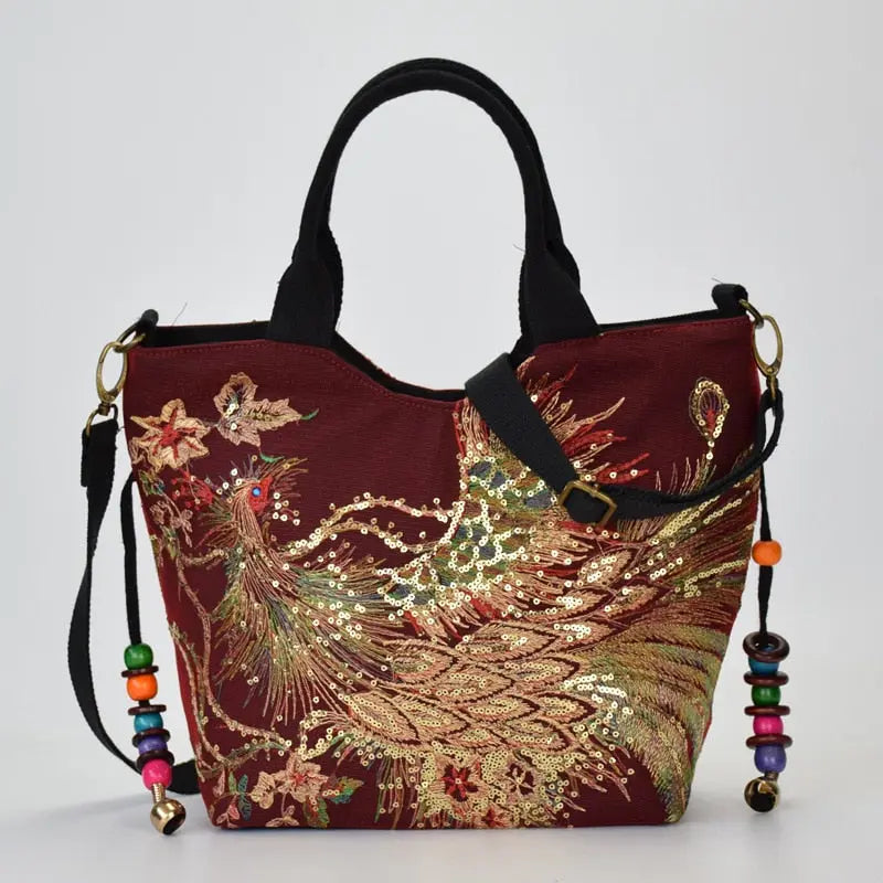 Soho Embroidered Handbag Coco & Dee