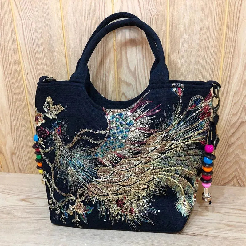 Soho Embroidered Handbag Coco & Dee
