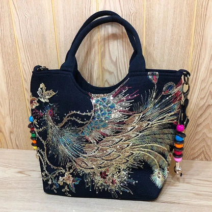 Soho Embroidered Handbag Coco & Dee