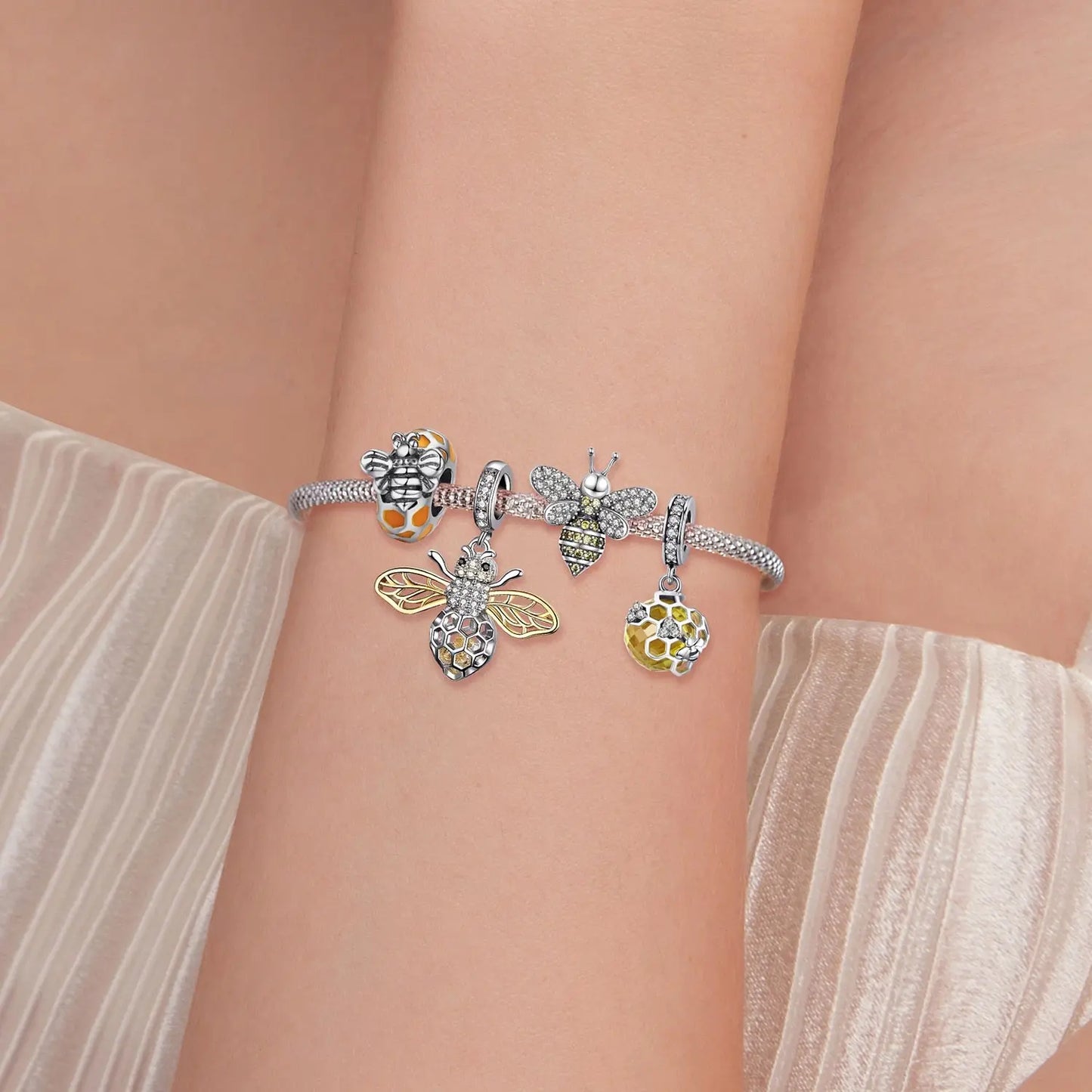 Sterling Silver Bling Bee Coco & Dee