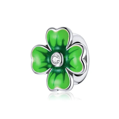 Sterling Silver Green Charm Coco & Dee