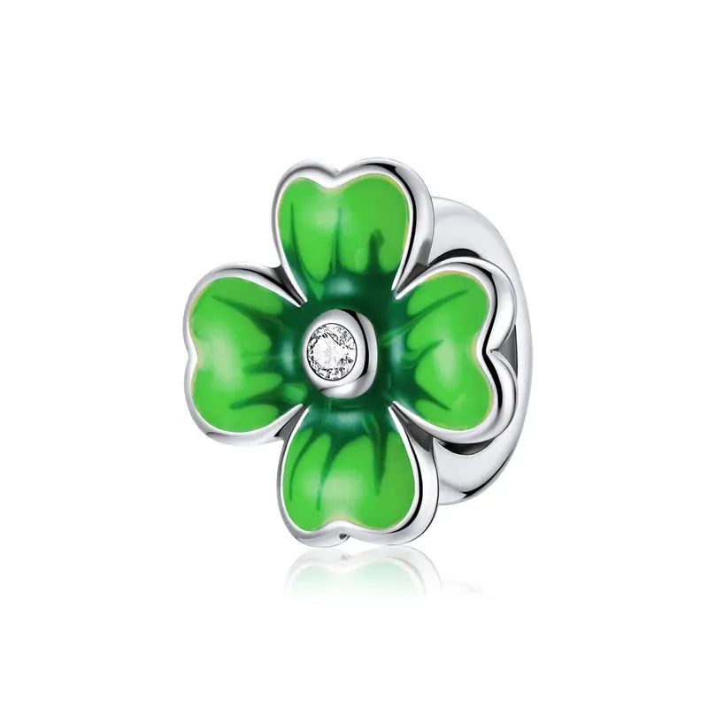 Sterling Silver Green Charm Coco & Dee