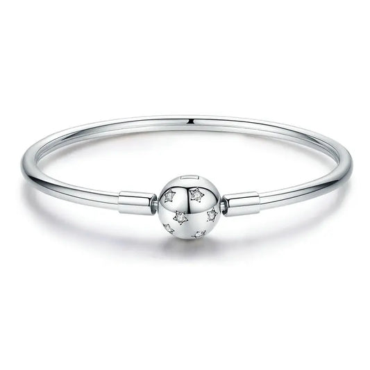 Sterling Silver Snake Bangle Coco & Dee