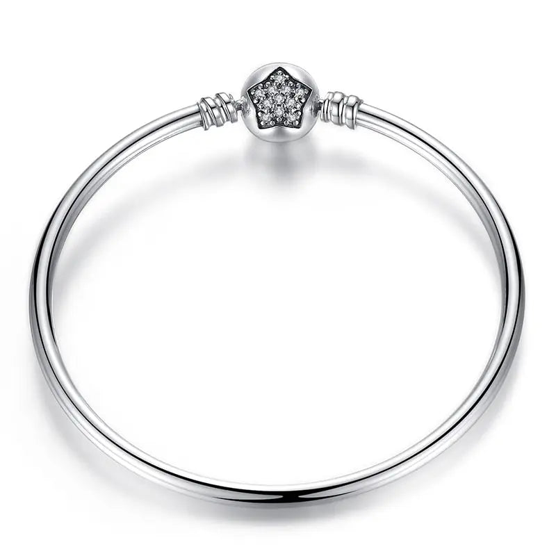Sterling Silver Snake Bangle Coco & Dee