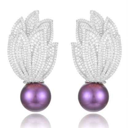 Torch Pearl Earrings Coco & Dee