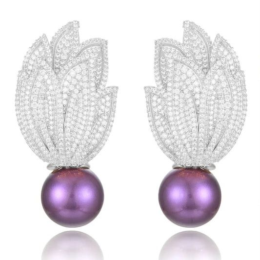 Torch Pearl Earrings Coco & Dee