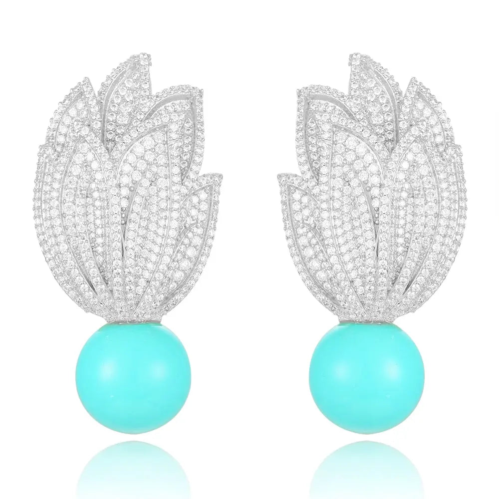 Torch Pearl Earrings Coco & Dee