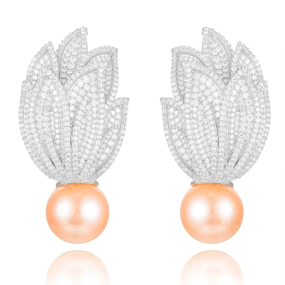 Torch Pearl Earrings Coco & Dee