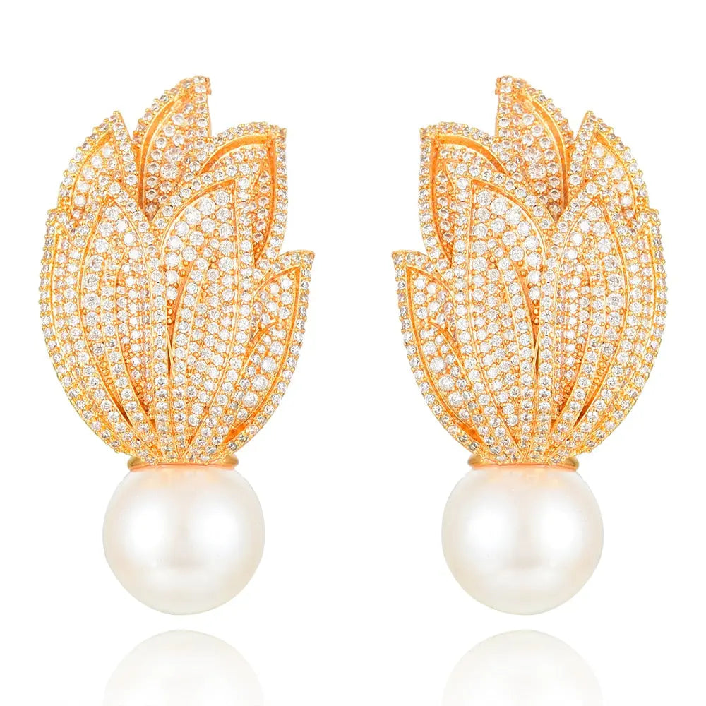 Torch Pearl Earrings Coco & Dee