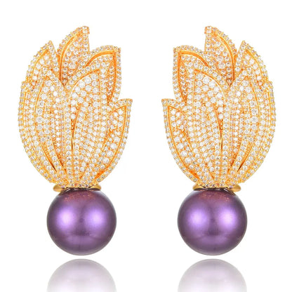 Torch Pearl Earrings Coco & Dee