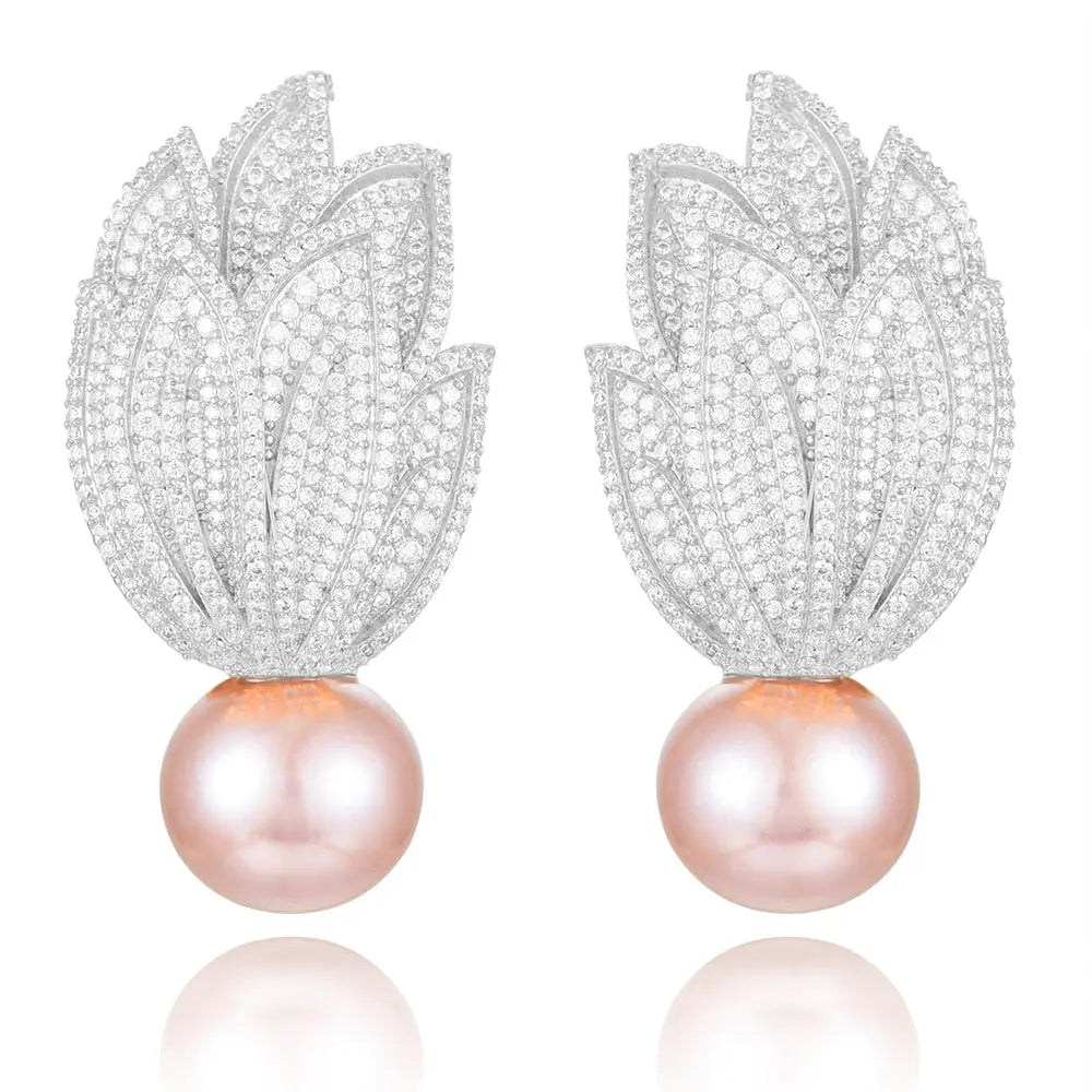 Torch Pearl Earrings Coco & Dee