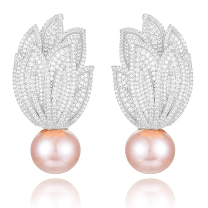 Torch Pearl Earrings Coco & Dee