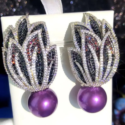 Torch Pearl Earrings Coco & Dee