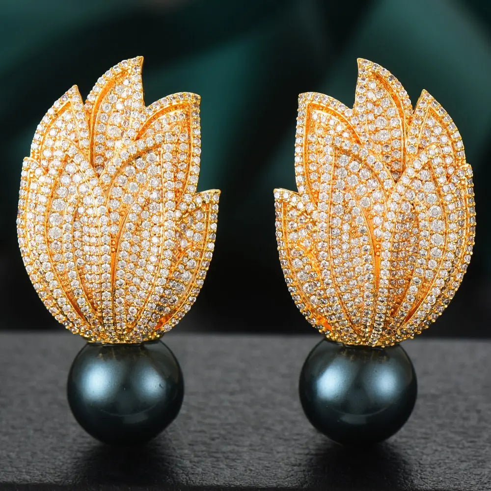 Torch Pearl Earrings Coco & Dee