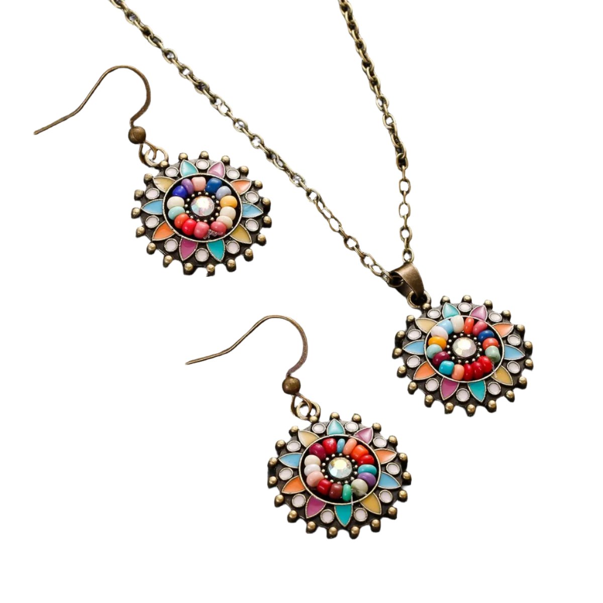 Vintage Flower Pendant Set Coco & Dee