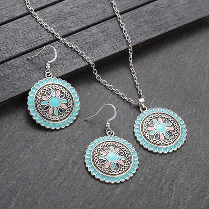 Vintage Flower Pendant Set Coco & Dee